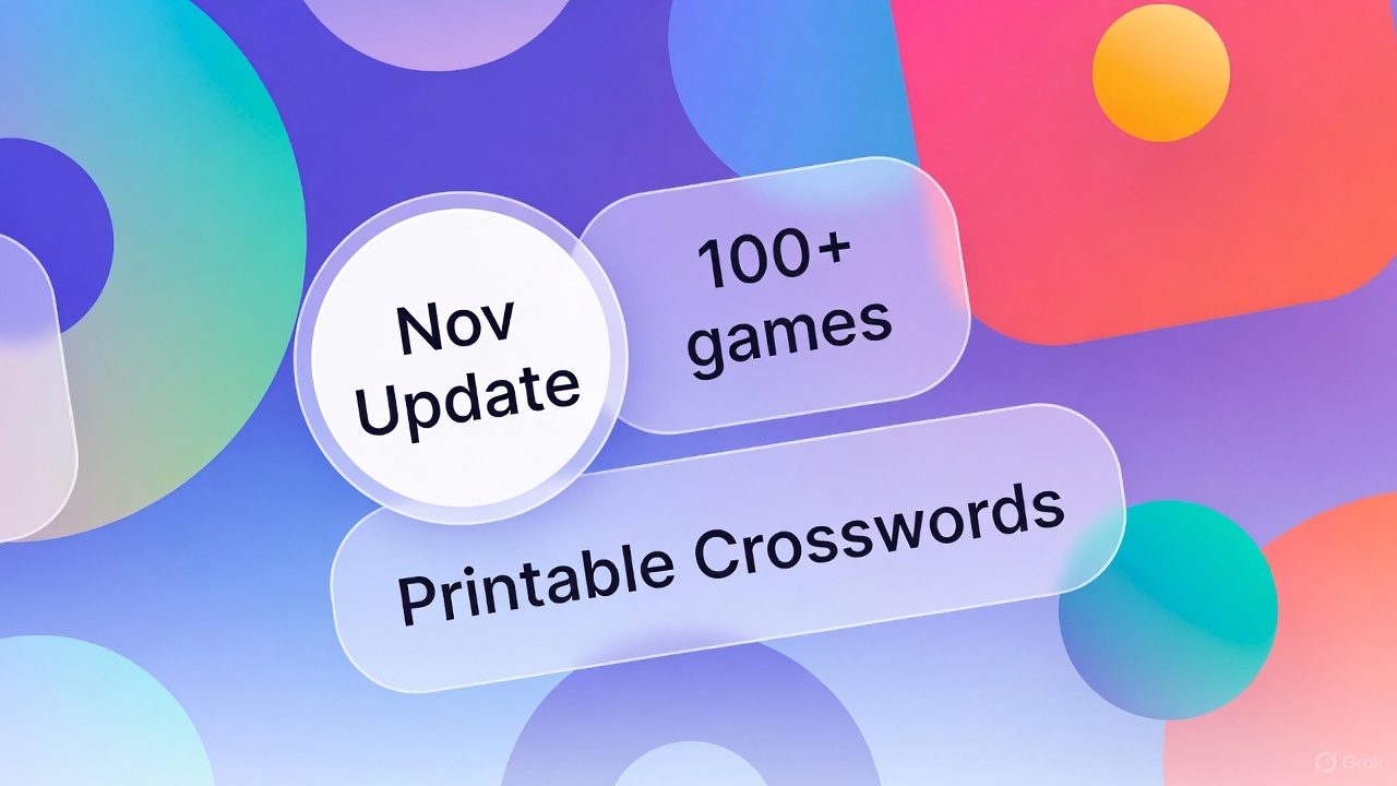 November 2025 Update – Over 100 puzzles and a brand-new Climate series